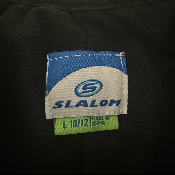 SLALOM Kids Winter Snow Pants Black Insulated Water Resistant - Picture 2 of 12